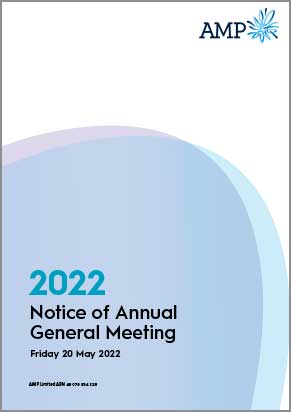 AMP 2022 Notice of Meeting cover